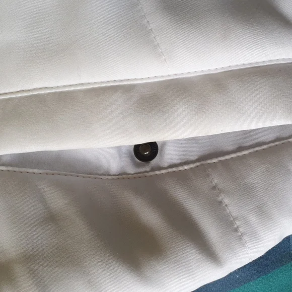 White Puffer Jacket with Faux Fur Hood - Picture 6 of 8